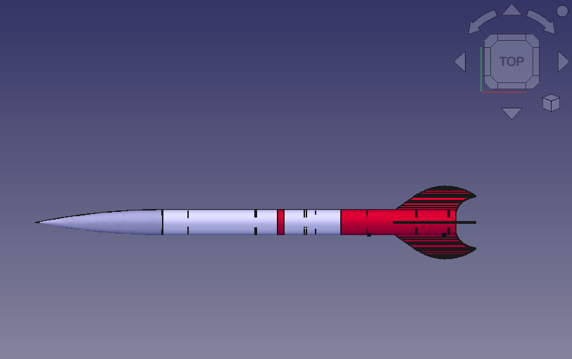 Peregrine rocket as imported from Rocksim